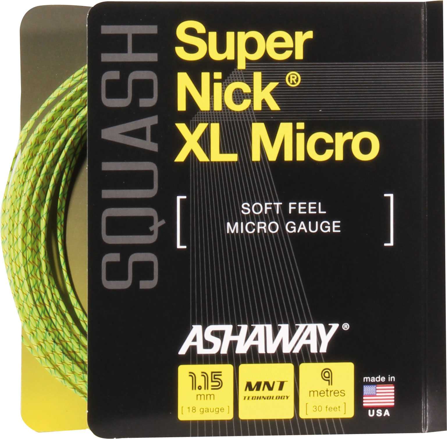 ASHAWAY SuperNick XL Micro - Gelb - Set - 1,15mm