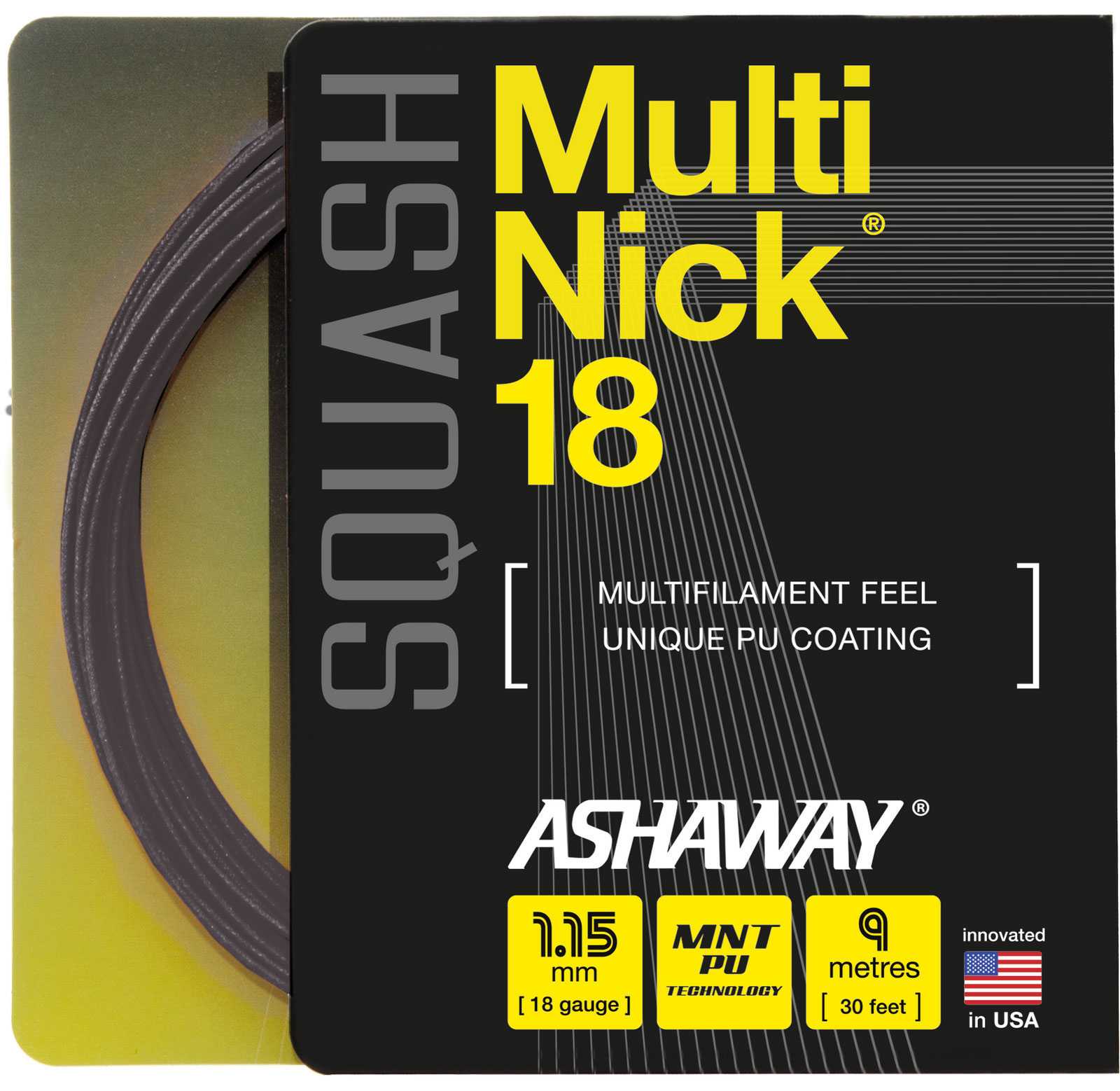 ASHAWAY MultiNick 18 - Schwarz - Set - 1,15mm ASHAWAY MultiNick 18 - Schwarz - Set - 1,15mm