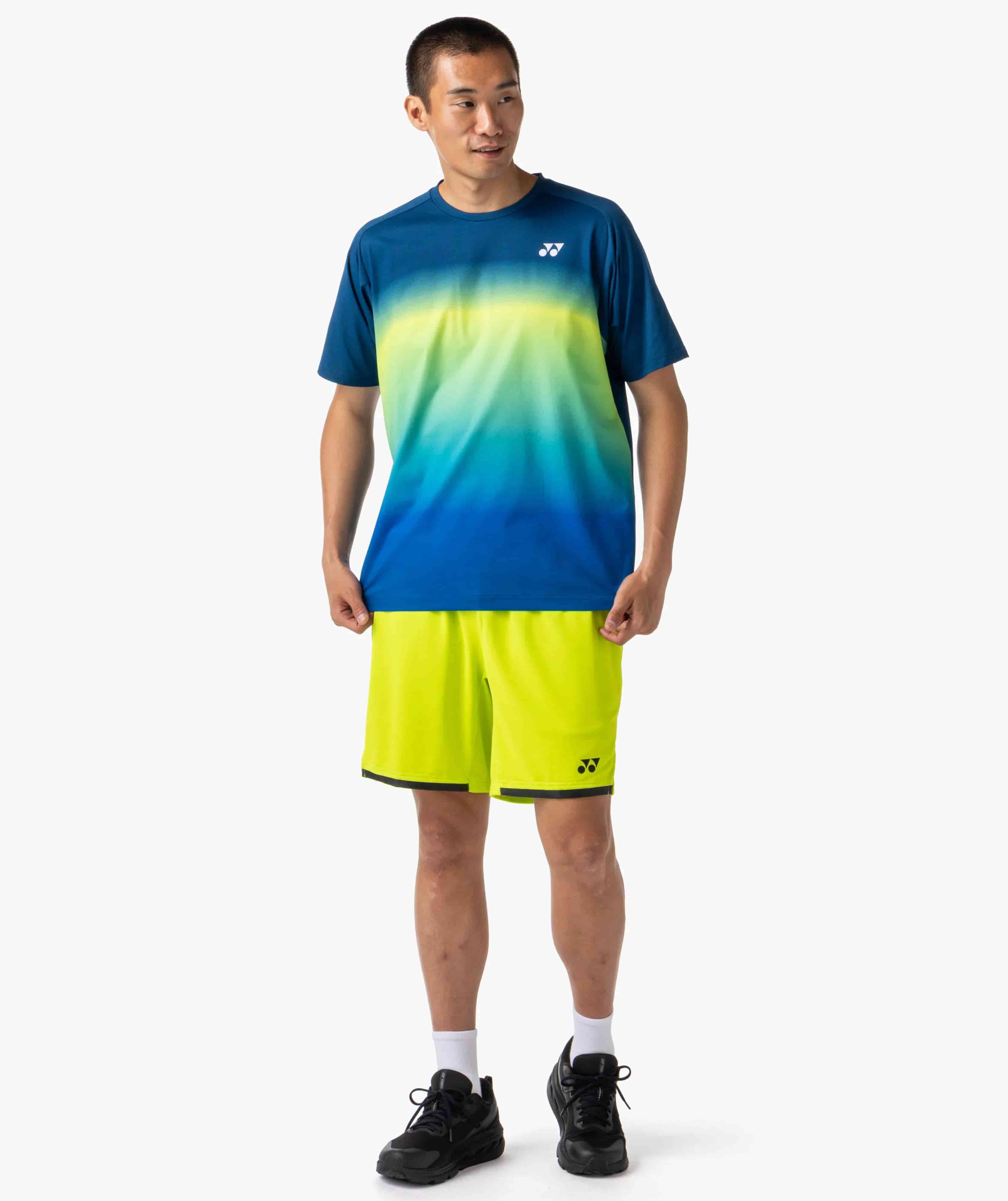 YONEX 16843 Unisex T-Shirt - Practice - Indigo Blue - XL