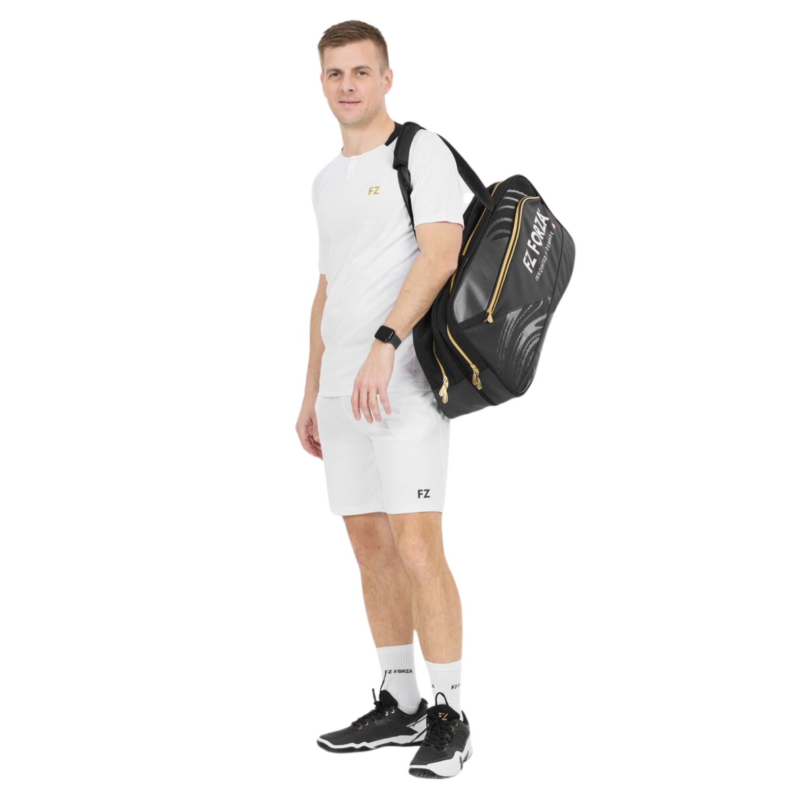 FZ FORZA Square Court Bag Tour Line - Schwarz/Gold