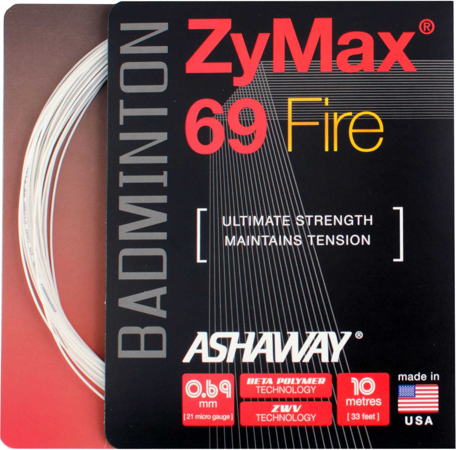 ASHAWAY Zymax 69 Fire - Weiss - Set