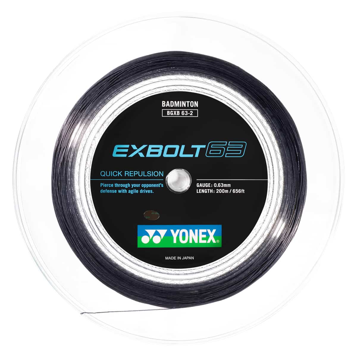YONEX Exbolt 63 - Schwarz - Rolle YONEX Exbolt 63 - Schwarz - Rolle