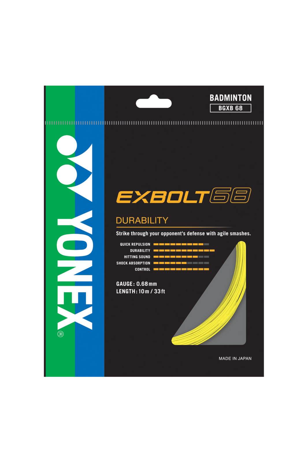 YONEX Exbolt 68 - 10m Set Weiß YONEX Exbolt 68 - 10m Set Weiß