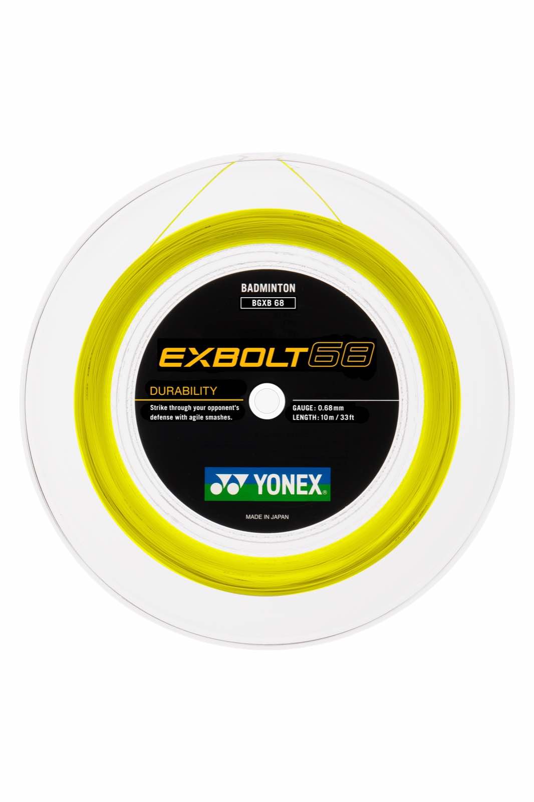 YONEX Exbolt 68 - 200m Rolle Grün YONEX Exbolt 68 - 200m Rolle Grün