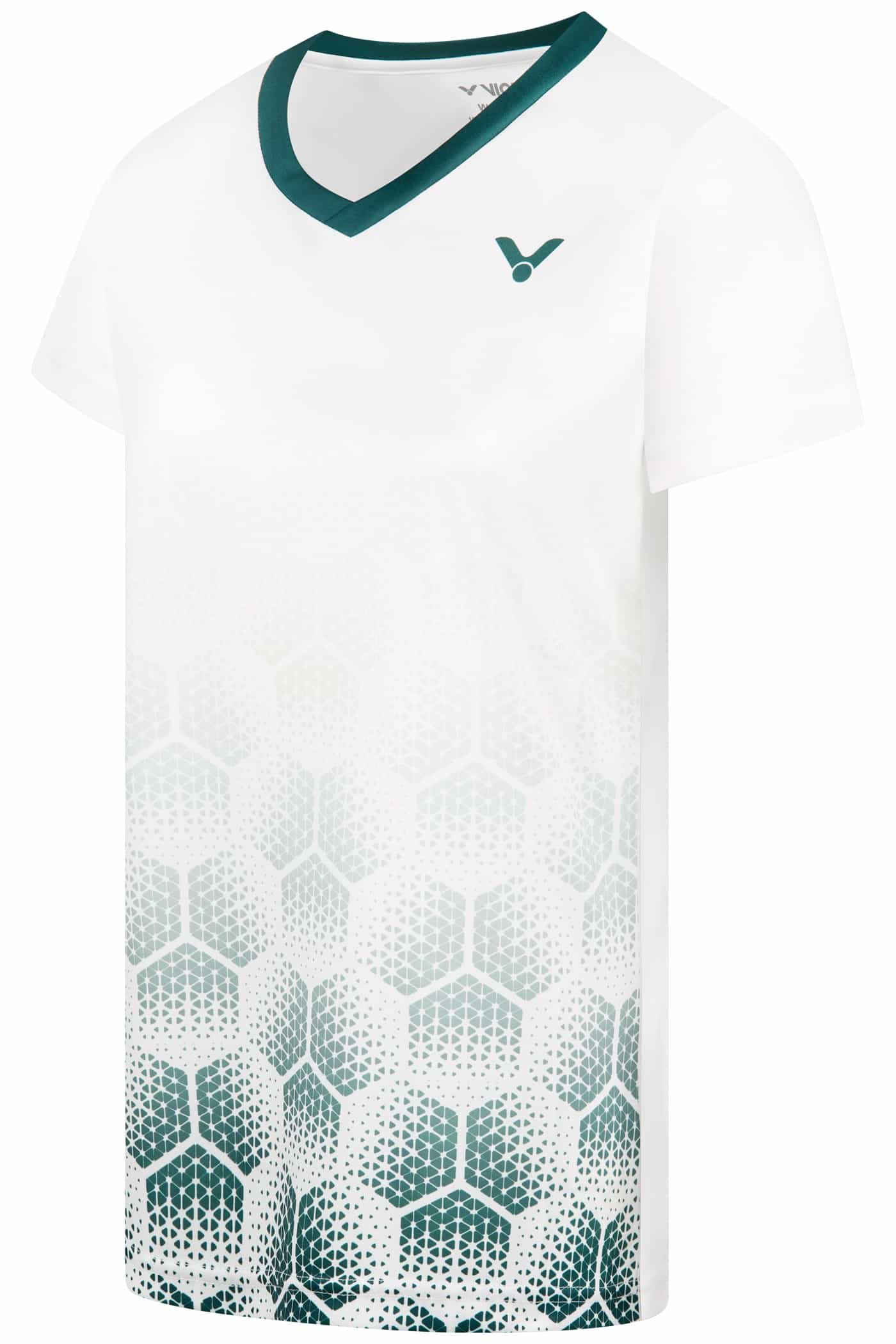 VICTOR T-Shirt Women T-54103 A Women - Weiß/Grün - XL