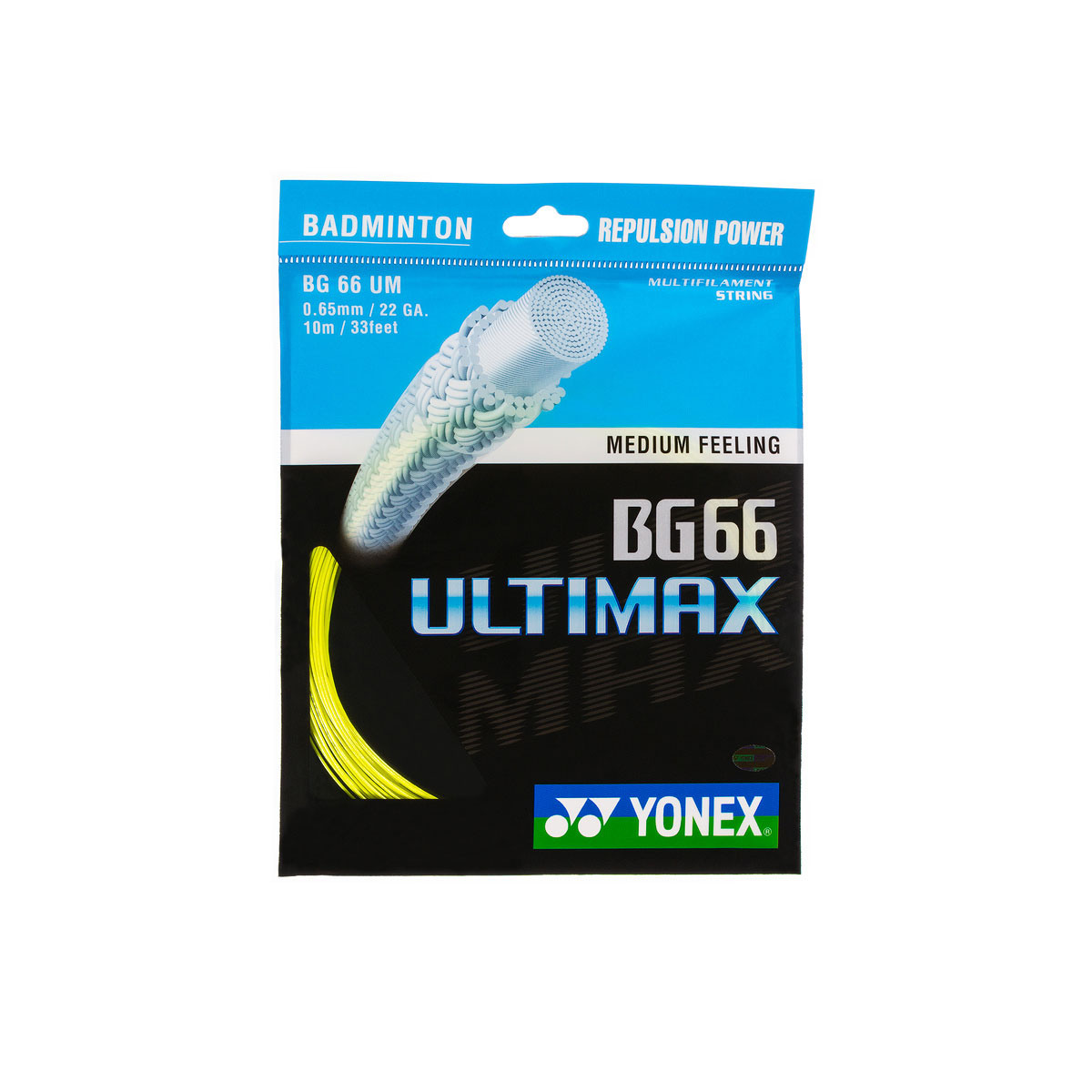 YONEX BG 66 Ultimax - Gelb - Set