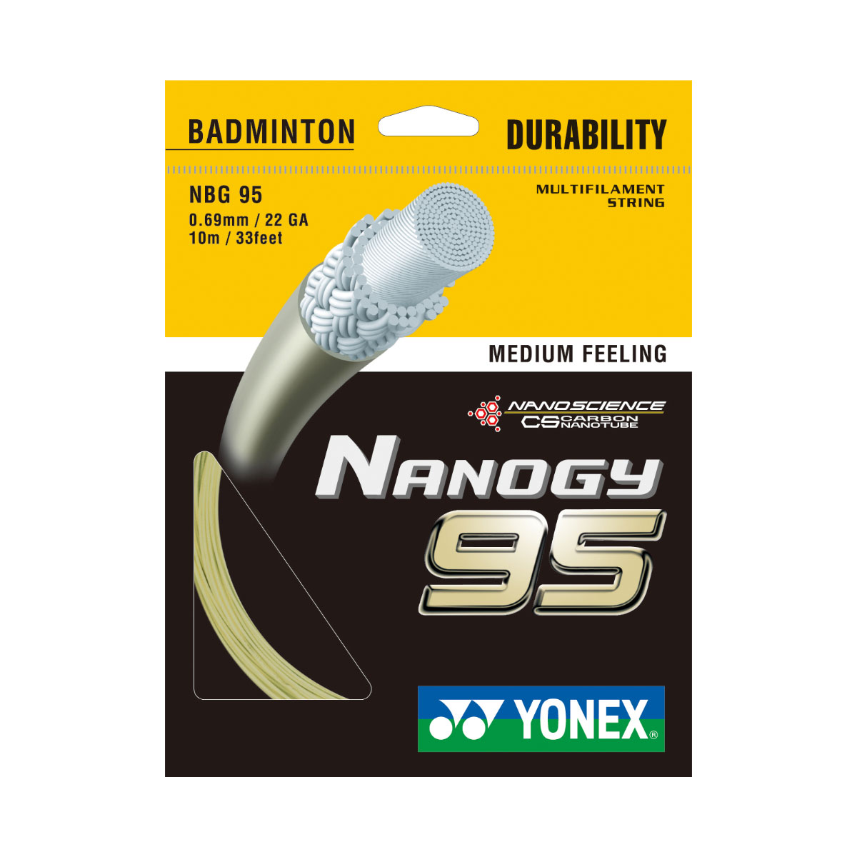 YONEX NANOGY 95 - Cosmic Gold - Set