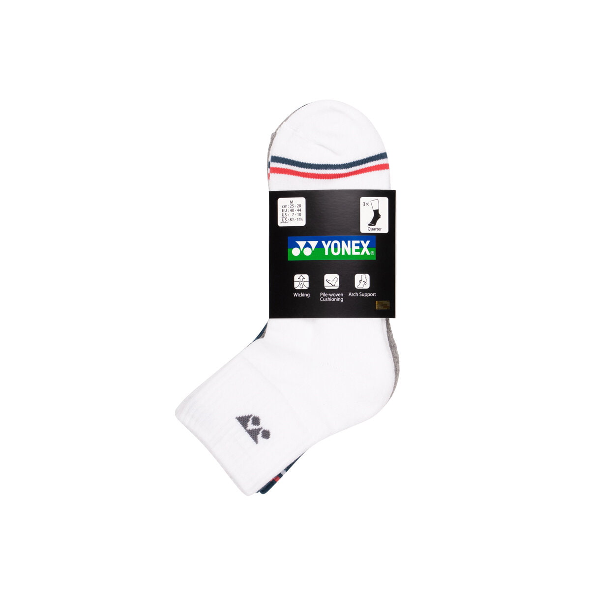 YONEX Quarter Socks 19222 3er Pack S