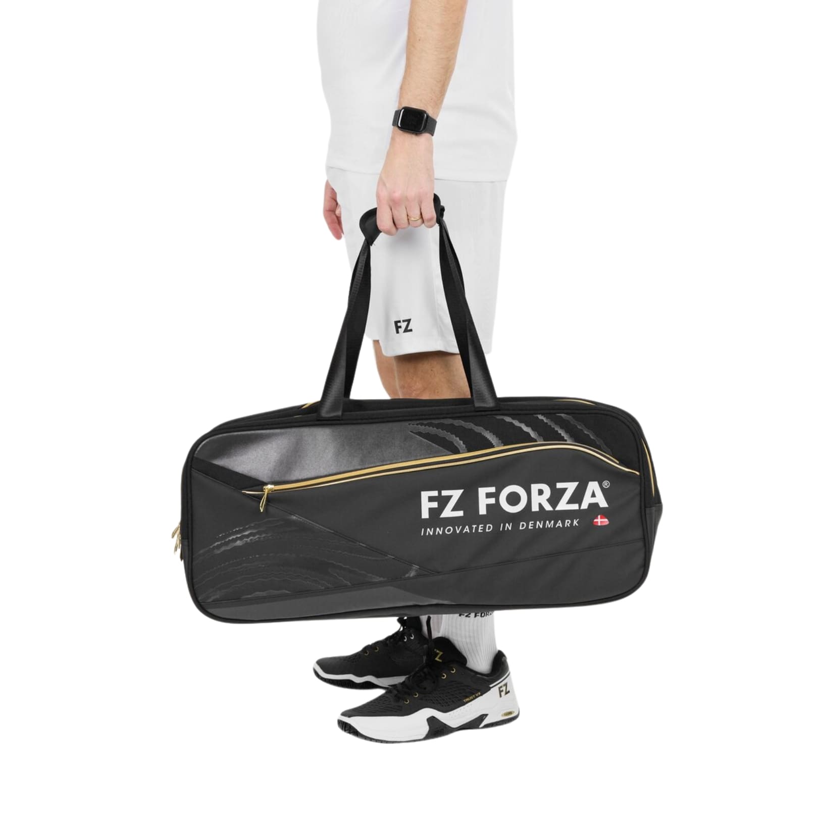 FZ FORZA Square Court Bag Tour Line - Schwarz/Gold