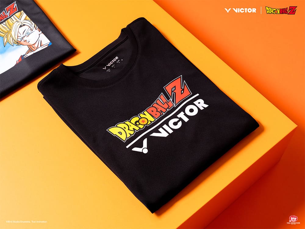 VICTOR x Dragon Ball Z T-Shirt T-502 DBZ - Schwarz VICTOR x Dragon Ball Z T-Shirt T-502 DBZ - Schwarz - XXS
