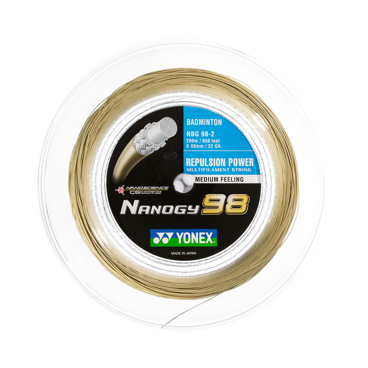 YONEX NANOGY 98 - Cosmic Gold - 200m YONEX NANOGY 98 - Cosmic Gold - 200m